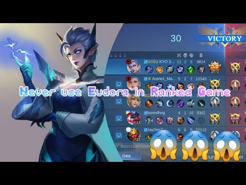 Never Use Eudora in Ranked Games | Mobile legend #mlbb