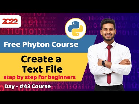 43 Python Course For Beginners Create A Text File Write In It Using Python Full Python Course