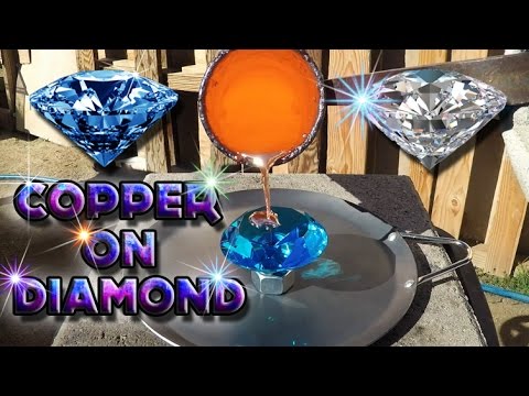 Molten Copper vs Blue Glass Diamond