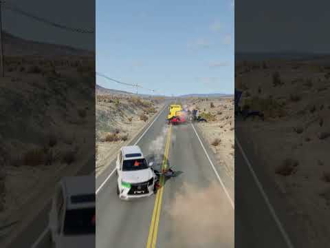 Realistic Highway Car Crashes #186 #shorts #beamngdrive