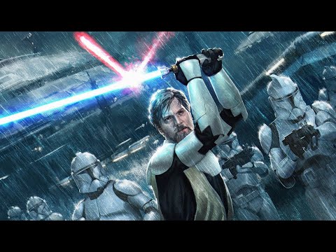 General Kenobi helps the clones defending Kamino (no commentary)
