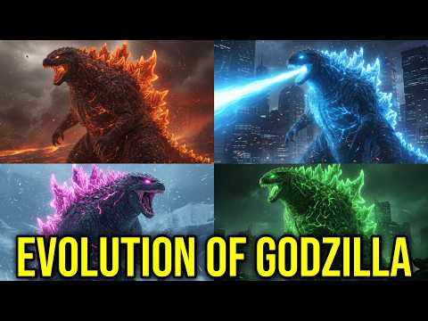 Evolution of Godzilla All Forms in Monsterverse