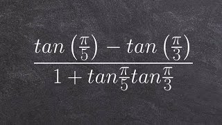 Write sum and difference formula for tangent as one trig function