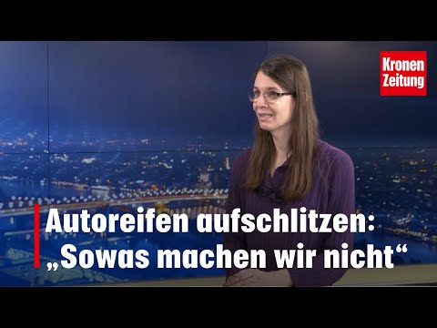 Klima-Aktivistin zu aufgeschlitzten Reifen: „Sowas machen wir nicht“ | krone.tv NACHGEFRAGT