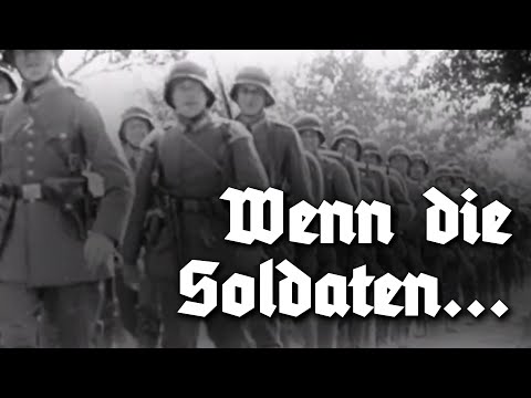 Wenn die Soldaten durch die Stadt marschieren - Deutsches Soldatenlied [Untertitel]