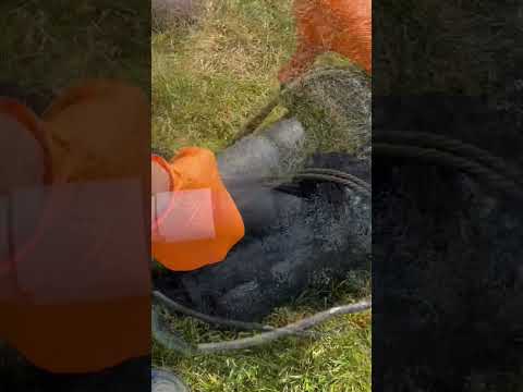 Replacing discharge line on commercial pump basin! #plumber #plumbing #spokane