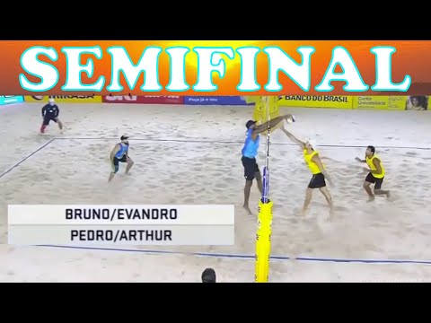 BRUNO / EVANDRO vs ARTHUR L / PEDRO Circuito Brasileiro de Vôlei de Praia Superpraia SEMI FINAIS