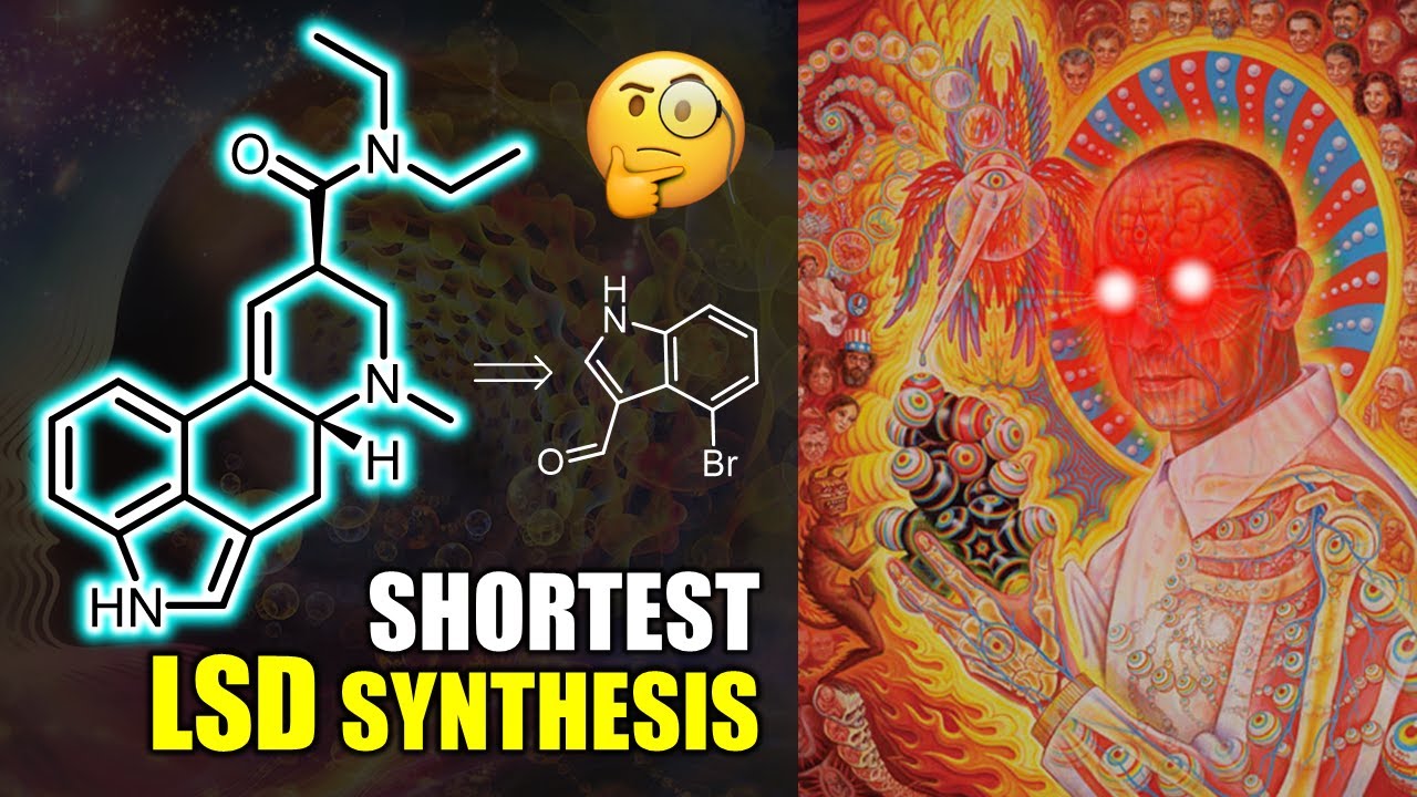 LSD Synthesis in 7 Steps (Educational) | Lysergic acid, organic chemistry, reaction mechanisms
