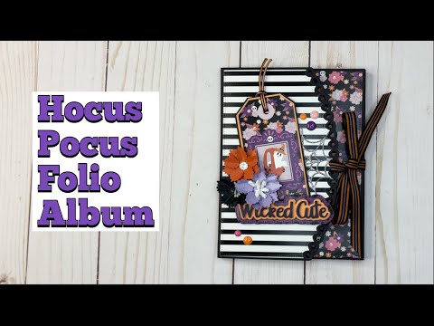 Hocus Pocus 5x7 Folio Album | Scrap Diva Designs Design Team Project 