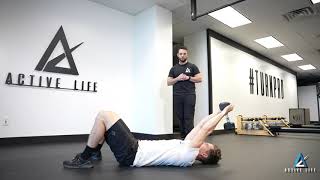 Dumbbell Pullover on Floor exercise video thumbnail