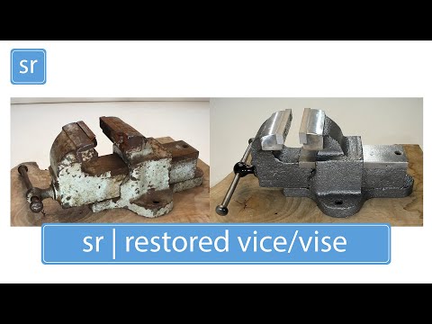 VISE RESTORATION | 50 years old vise perfect restoration.