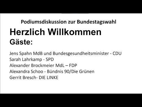 Podiumsdiskussion zur Bundestagswahl 2021