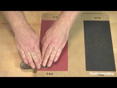 How to Sharpen a Block Plane with Sandpaper