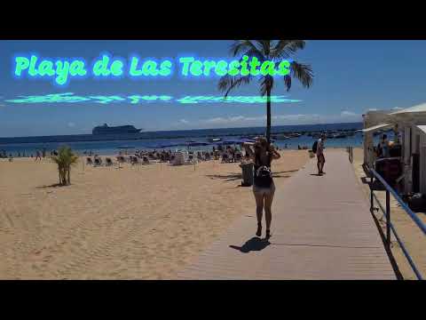 One of the most beautiful beaches in Tenerife, Playa de Las Teresitas 🇪🇸 Canary Islands 🇪🇸  Spain