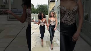 Mel B of Spice Girls struts with her daughter Phoenix Brown