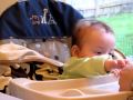 Addie Eating Oatmeal
