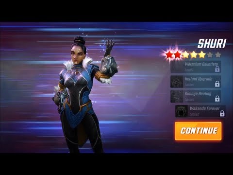 Unlocking Shuri! 6 Star Unlock - Marvel Strike Force