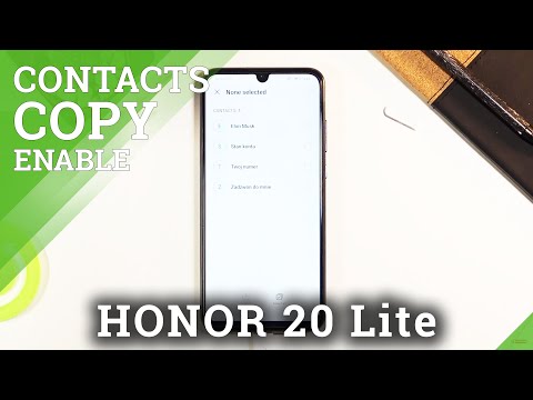 How to Transfer Contacts in HONOR 20 Lite – Move Contacts Between SD Card & Storage