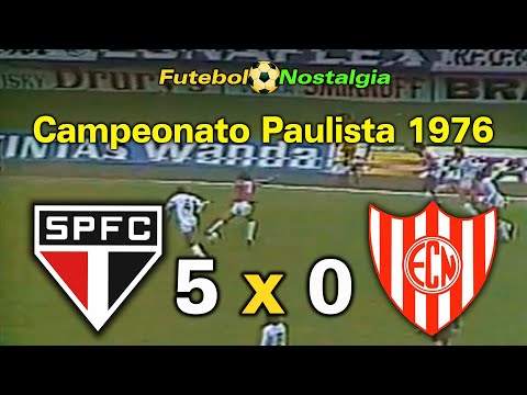 São Paulo 5 x 0 Noroeste - 21-08-1976 ( Campeonato Paulista )