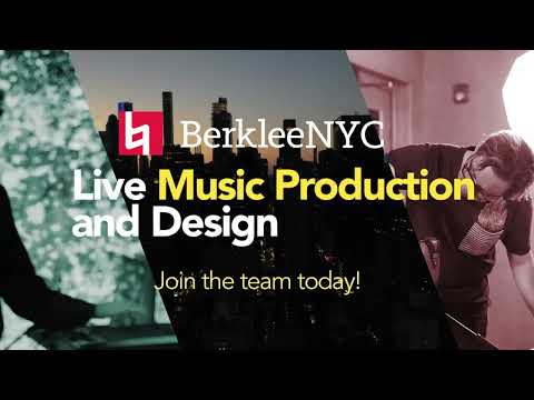 Live Music Production and Design Master's Degree at BerkleeNYC
