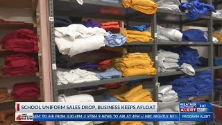Local uniform business sees drop in school uniform sales, remains afloat