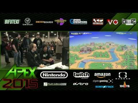 Apex 2015 - SSB4 - SS Mr. E (Marth) vs MVG Mew2King (Diddy Kong)