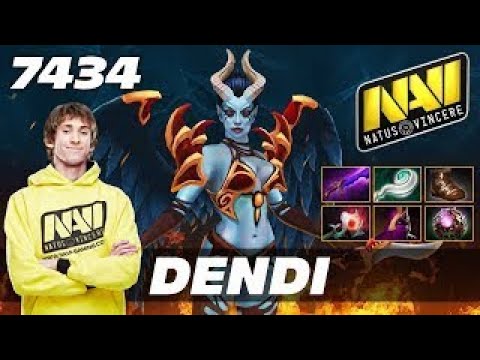 Dendi Queen of Pain [Na'Vi OLD SCHOOL] | 7434 MMR Dota 2