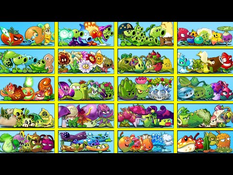 Random 20 Team Plants Battlez - Which Team Plant Will Win? - PvZ 2 Gameplay