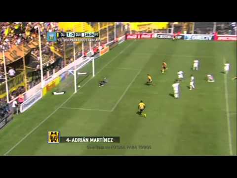 Gol de Martínez. Olimpo 1 - Quilmes 0. Fecha 15. Primera División 2014. FPT
