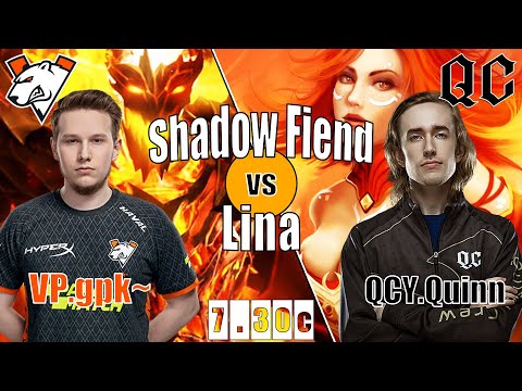 Shadow Fiend Mid | VP.gpk~ | RUSSIAN VS AMERICAN INSANE MID WAR | 7.30c Gameplay Highlights