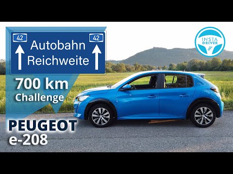 Peugeot e 208 | 700 km Challenge - Autobahn Reichweite und Verbrauch