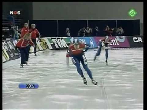 World Single Distances Championship 2007 1500m Jan Bos vs Erben Wennemars.FLV