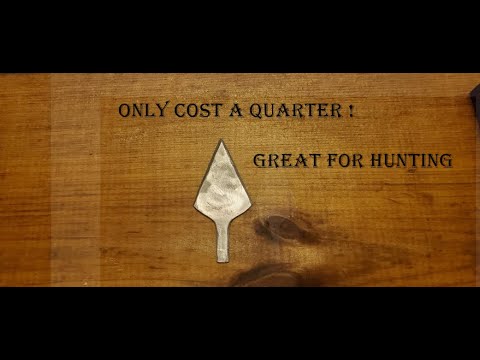 Making trade points for primitive archery hunting