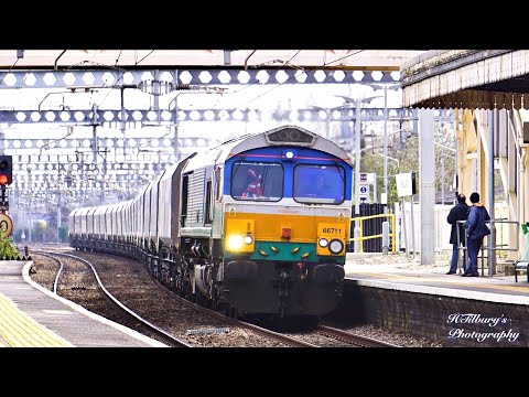 Class 66: 66711"Sence" Flies Through Tilehurst
