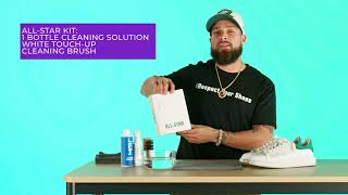 Cleaning Shoes with the SHOE MGK ALL STAR Kit - Gerardo Rivera Shoe Cleaning Tutorial