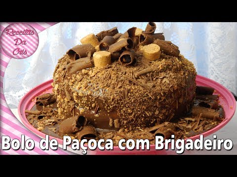 [ESPECIAL FESTA JUNINA] - BOLO DE PAÇOCA COM BRIGADEIRO | RECEITAS DA CRIS