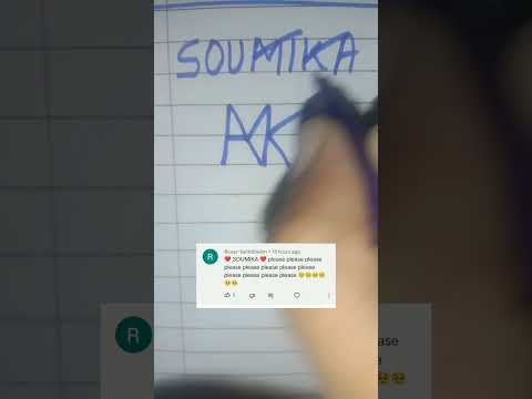 SOUMIKA name create a brand logo comment your name #ask #logo #youtubeshorts