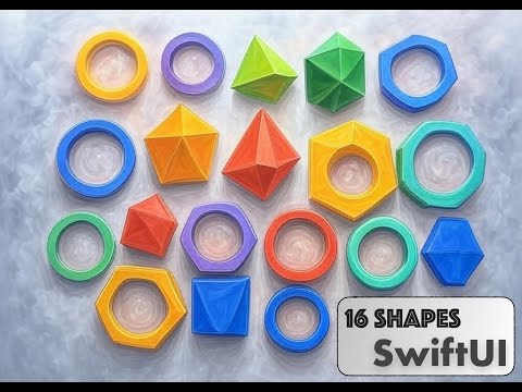 SwiftUI Shape Protocol With 16 Shapes From Basic to Advanced #speedcode #swiftuitutorial #swift