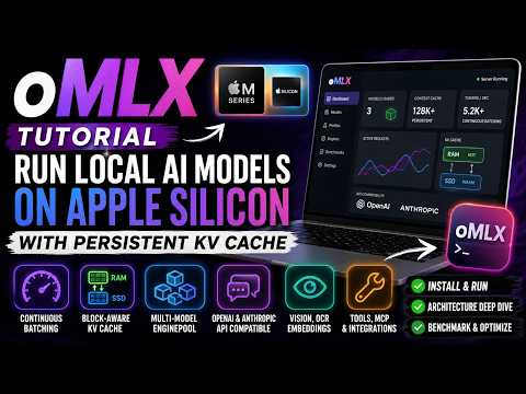 oMLX : Run Local AI Models on Apple Silicon with Persistent KV Cache
