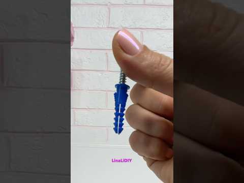 HangDone Ribbed Blue Plastic Drywall Anchor #shorts #viral #drywallanchors #anchor #linalidiy