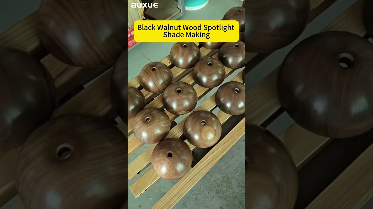 Why Choose Black Walnut Wood for Your Spotlight Shades?#WoodenLighting #NaturalLighting