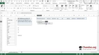 How to combine text values using CONCATENATE &amp; TRANSPOSE functions - Excel Trick