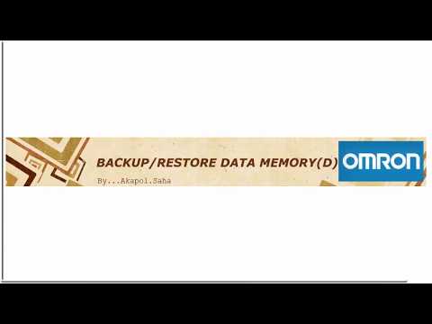 Backup Data Memory with Omron PLC and CX Programmer by...