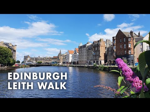 TRENDY Leith Walk - The Shore | EDINBURGH walking tour | SCOTLAND | 4K
