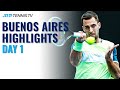 Cecchinato Faces Djere; Local Sensation Tirante Makes ATP Debut | Buenos Aires 2021 Highlights Day 1