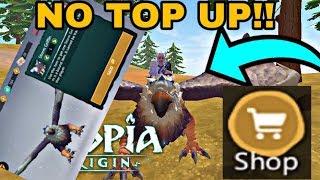 HOW TO BUY ITEMS FROM THE SHOP WITHOUT TOPING UP || UTOPIA ORIGINS
