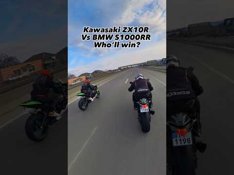BMW S1000RR VS New Kawasaki Zx10R 2023… | Amazing race #shorts #ytshorts #bmws1000rr #kawasakizx10rr