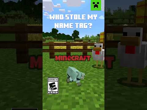 "OMG! You won't believe who stole my Minecraft name tag! 😱" #viral
