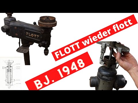 Flott Säulenbohrmaschine Bj. 1948 wieder flott machen - Teil 1