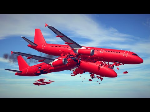 Midair Collisions, Airplane Crashes & Dogfights #6 | Besiege